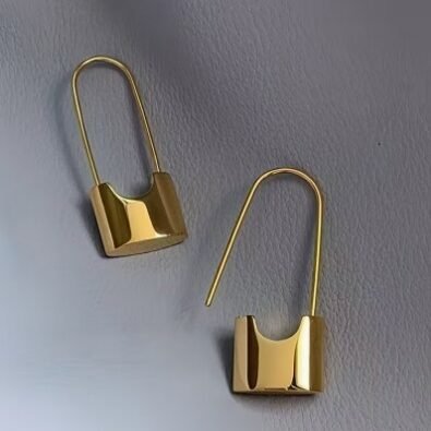Easy Fashion Lock-Shaped Earrings Women'S Daily Wear Trendy Earrings